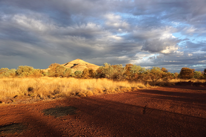 Goldene Abendstimmung im Outback