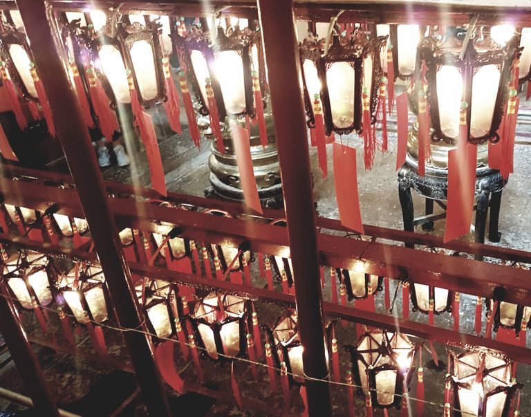 Schmuck aus einem traditionellen chinesischen Tempel